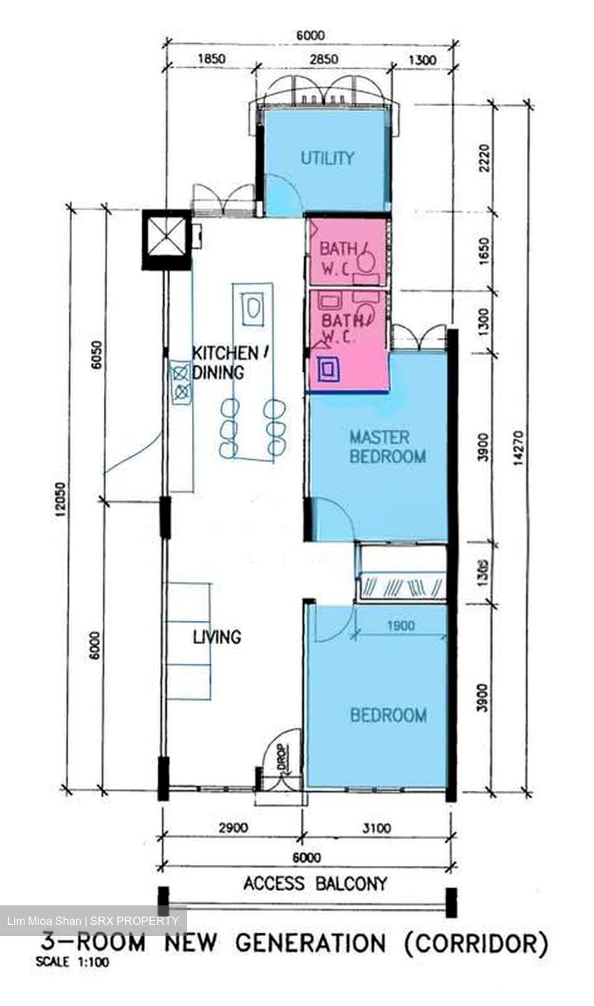 Blk 301 Ang Mo Kio Avenue 3 (Ang Mo Kio), HDB 3 Rooms #584497351
